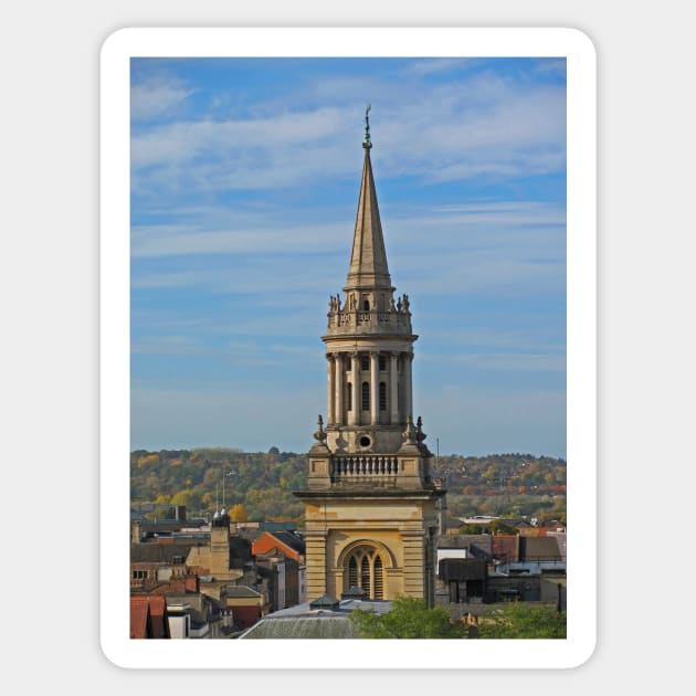 All Saints, Oxford Sticker by RedHillDigital